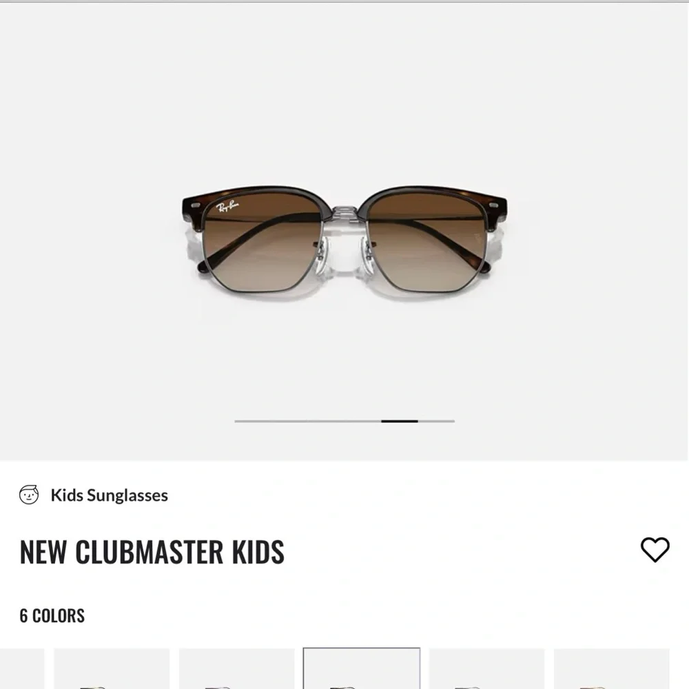 Brand New Ray-Ban Brown Gradient Clubmaster Sunglasses